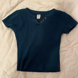 Urban outfitters knit baby tee XS in navy